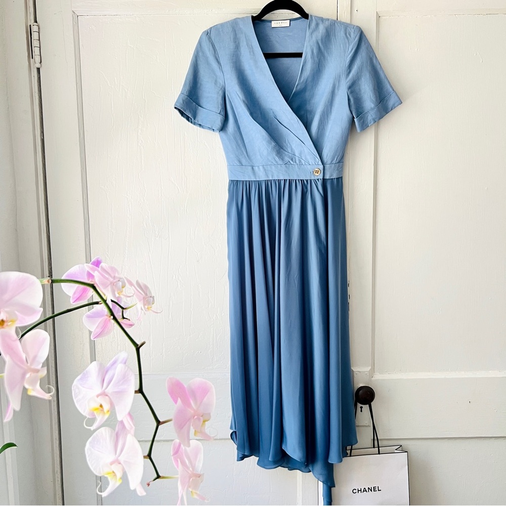 Sandro blue dress
